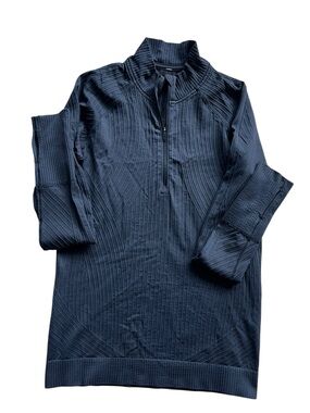 Lululemon Rest Less 1/2 Zip Dark Gray Charcoal Size 8